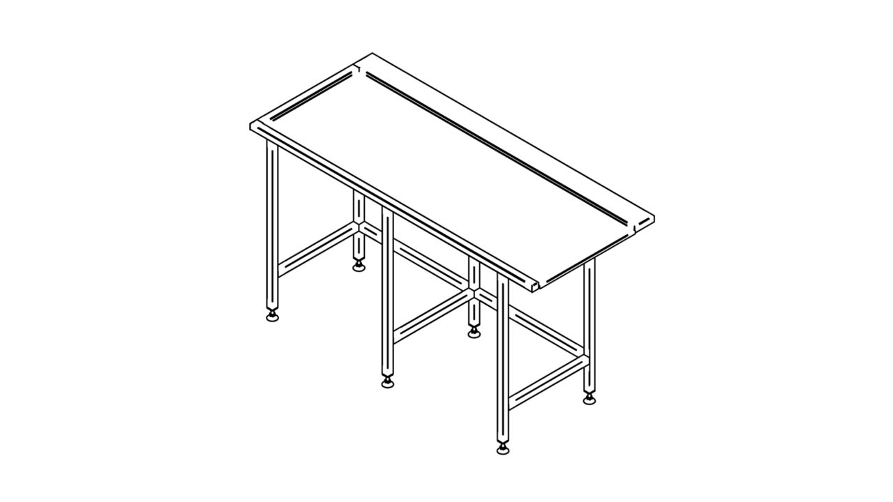 SL (1500-2900) Stainless steel sorting table (1500-2900mm)