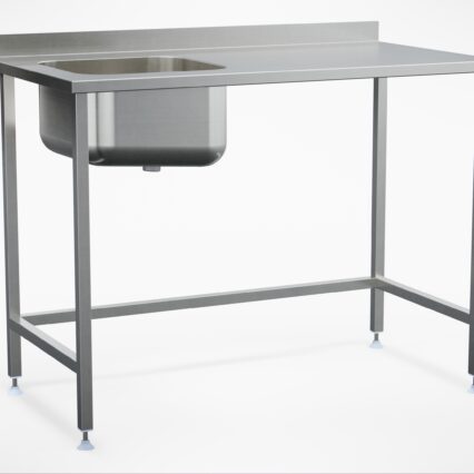 VLA_1200x650T_4x4V Töölaud valamu ja tagaservaga (1200mm)